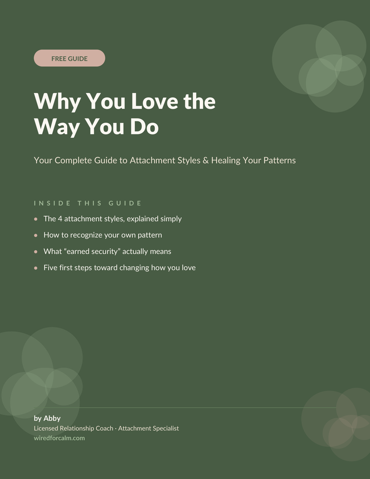 Why You Love the Way You Do — free attachment style guide cover